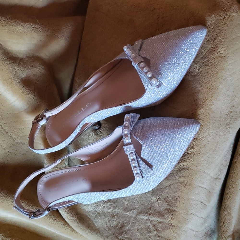 Silver heels